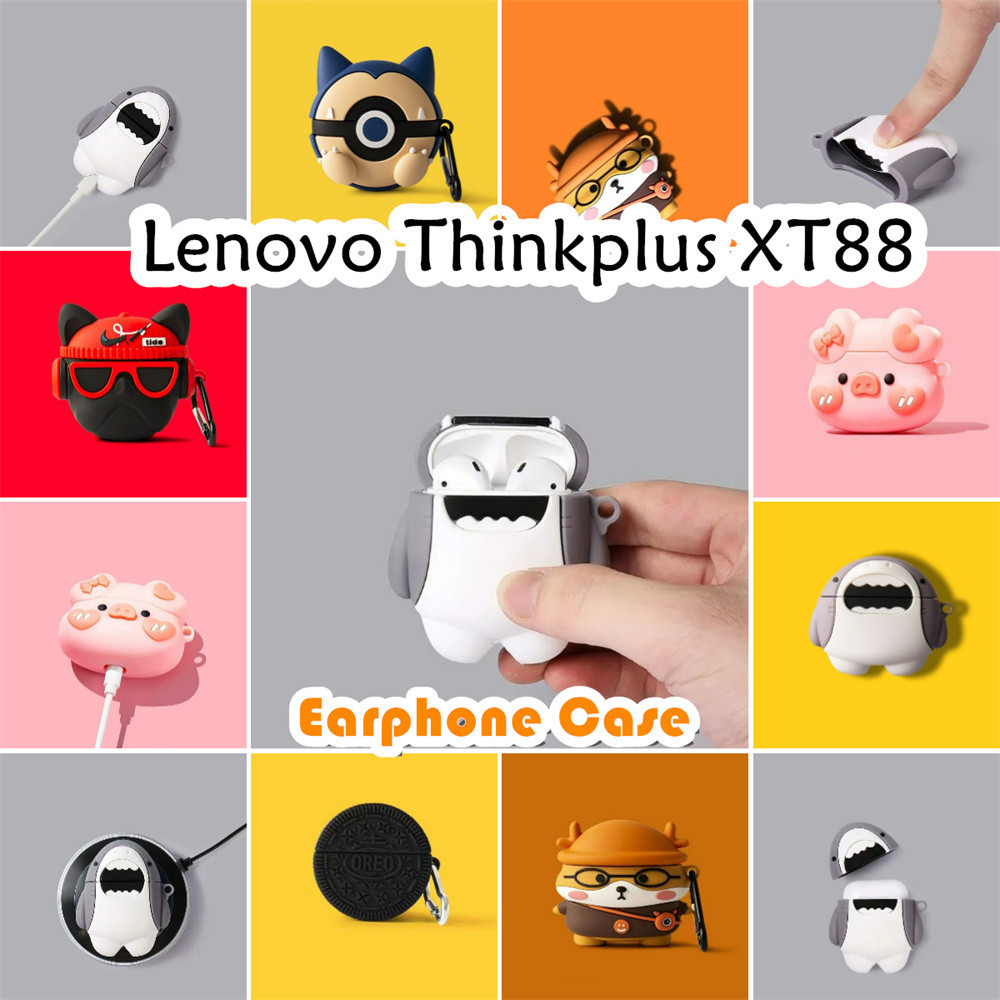 Parity Untuk Lenovo Thinkplus XT88 Case Trendi Kartun Soft Silicone Earphone Case NO.2