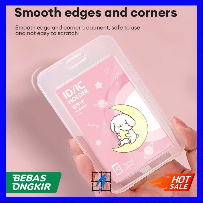 

Holder Name Tag Kartu ID Debit Credit Card Retractable Tarik