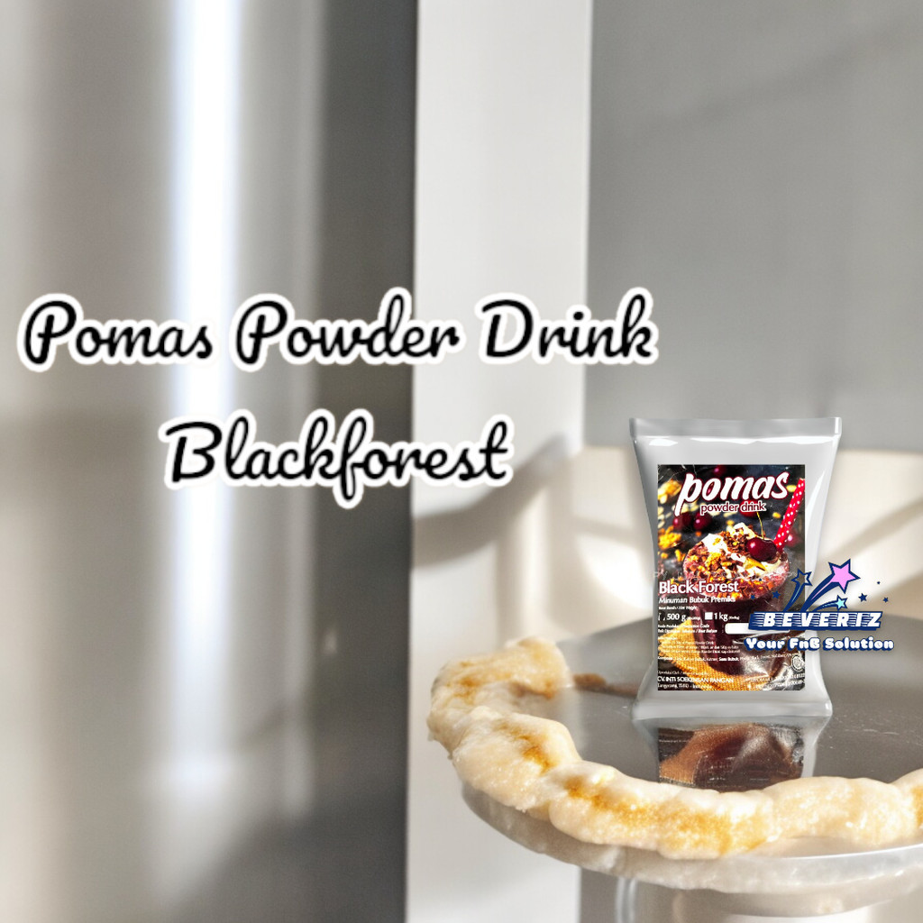 

Pomas Blackforest Powder Drink | Bubuk Minuman Rasa | Serbuk Boba Bubble Kekinian 500 Gram