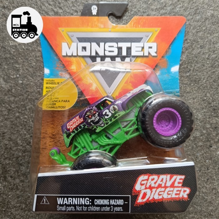 Spin Master Monster Jam  Grave Digger With Wheelie Bar