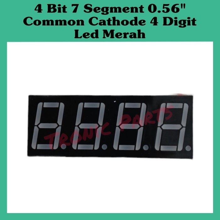 4 Bit 7 Segment 0.56" CC Common Cathode Seven Segmen 4 Digit LED Merah