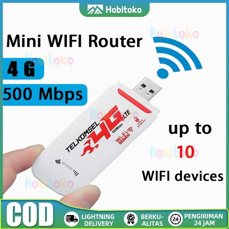 Ready Stock]Modem WIFI USB 4g LTE All Operator LTE Modem USB 500Mbps Modem Mifi PC Laptop Ponsel COD