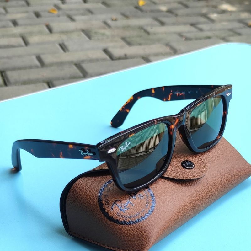 cod Kacamata Hitam RAYBAN WAYFARER SQUARE RB2151 Tortoise Glossy