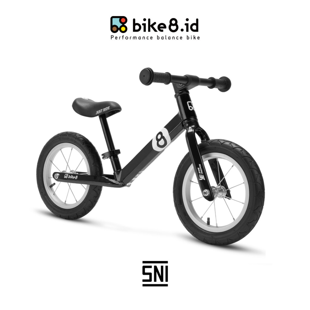 BIKE8 Racing Balance Bike / Push Bike - Sepeda Anak - Black