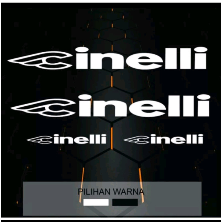 STICKER CUTTING STIKER sepeda Fixie Cinelli Full Bike FREE CUSTOM