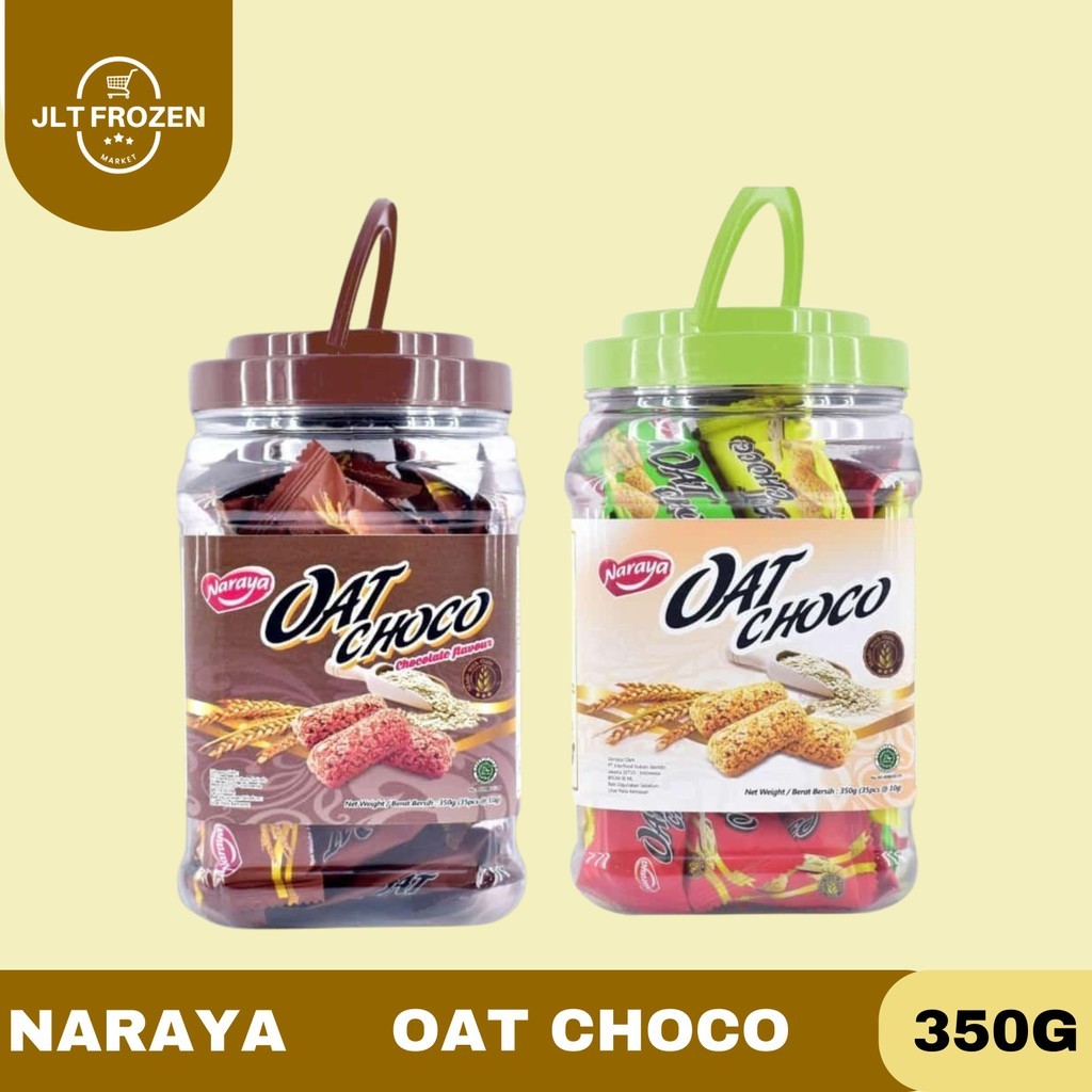 

Naraya Oat Choco Snack 350g / Rasa Coklat / Original Kemasan Toples 350g