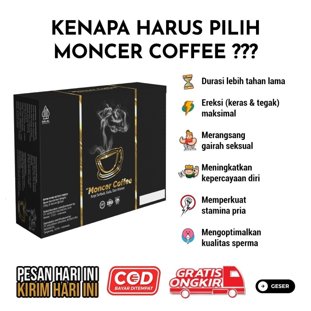 

NFMoncer Coffee - Kopi Krimer Ekstra Gingseng Nikmat Halal & BPOM