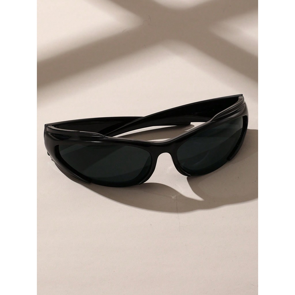 1pc Unisex Plastic Geometric Frame Personality Punk Sunglasses For Rave Party Summer Beach Accessori