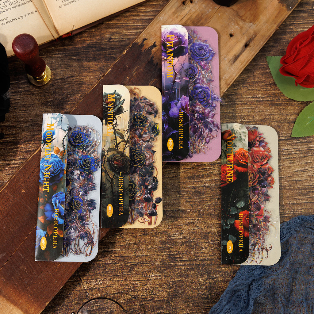 

10 pcs/pack Flowers PET Stickers Scrapbooking DIY Collage Decor Junk Journal Planner Stationery Label Stickers School supplies
