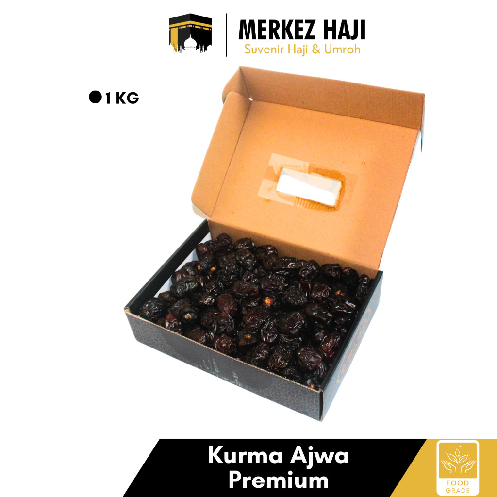 

Kurma Ajwa 1 Kg Asli 100% Original | Jumbo Premium Grade A | Korma Nabi Super Madinah | High Quality