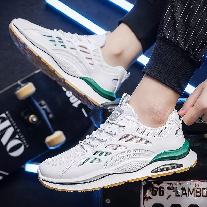 [𝗚𝗹𝗮𝗺𝗼𝗿𝗮]  FREE BOX LV0320 Sepatu Sneakers Pria Sepatu Sport Pria Kasual Koreas Style