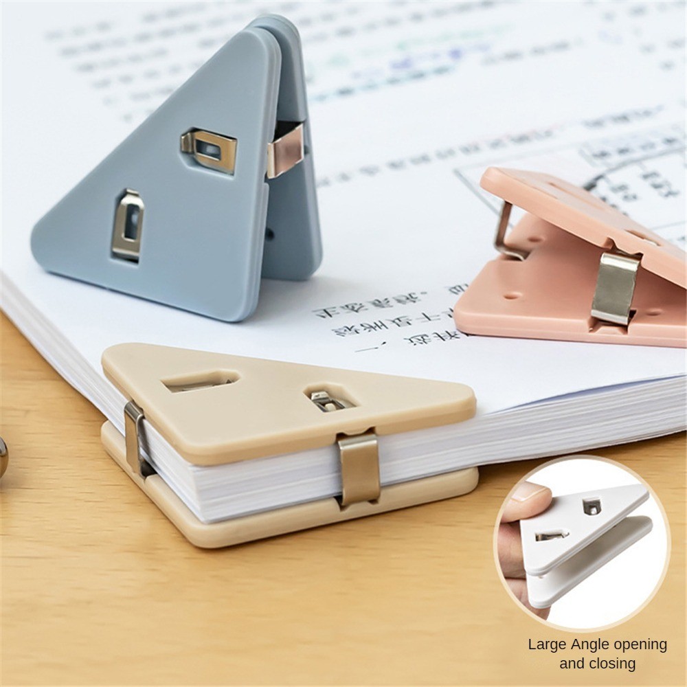 

Office Accessories Photo Clamp School Supplies Stationary 10Pcs/Set Solid Color Triangle Corner Clips Page Holder Paper Clip