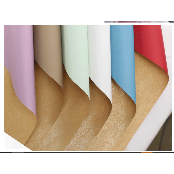 

Isi 20 LEMBAR Flower Wrapping Paper Bi Color Kraft Cellophane Kertas Bunga Buket Wrapping Paper Bicolor Vintage KB035 SS22