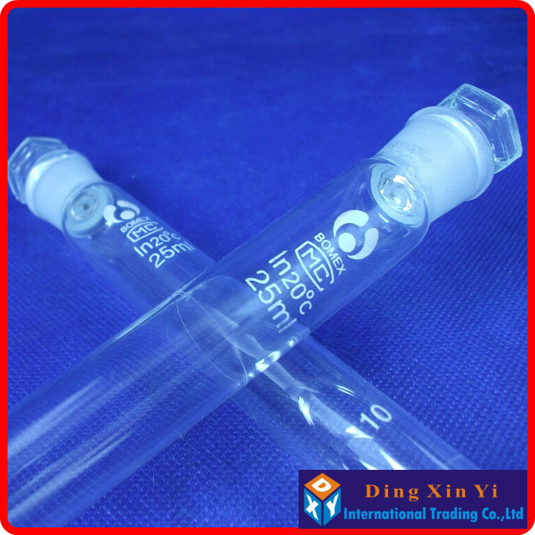 

12 Pcs/Lot 25 Ml Glass Cuvettes Glass Graduated Cuvettes With Stopper And Flat Bottom With Cap