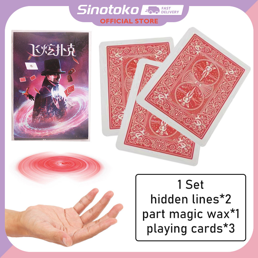 Mainan Kartu Terbang Ajaib Melayang / Alat Peraga Sulap Kartu Melayang / Alat Peraga Sulap Kartu Mel