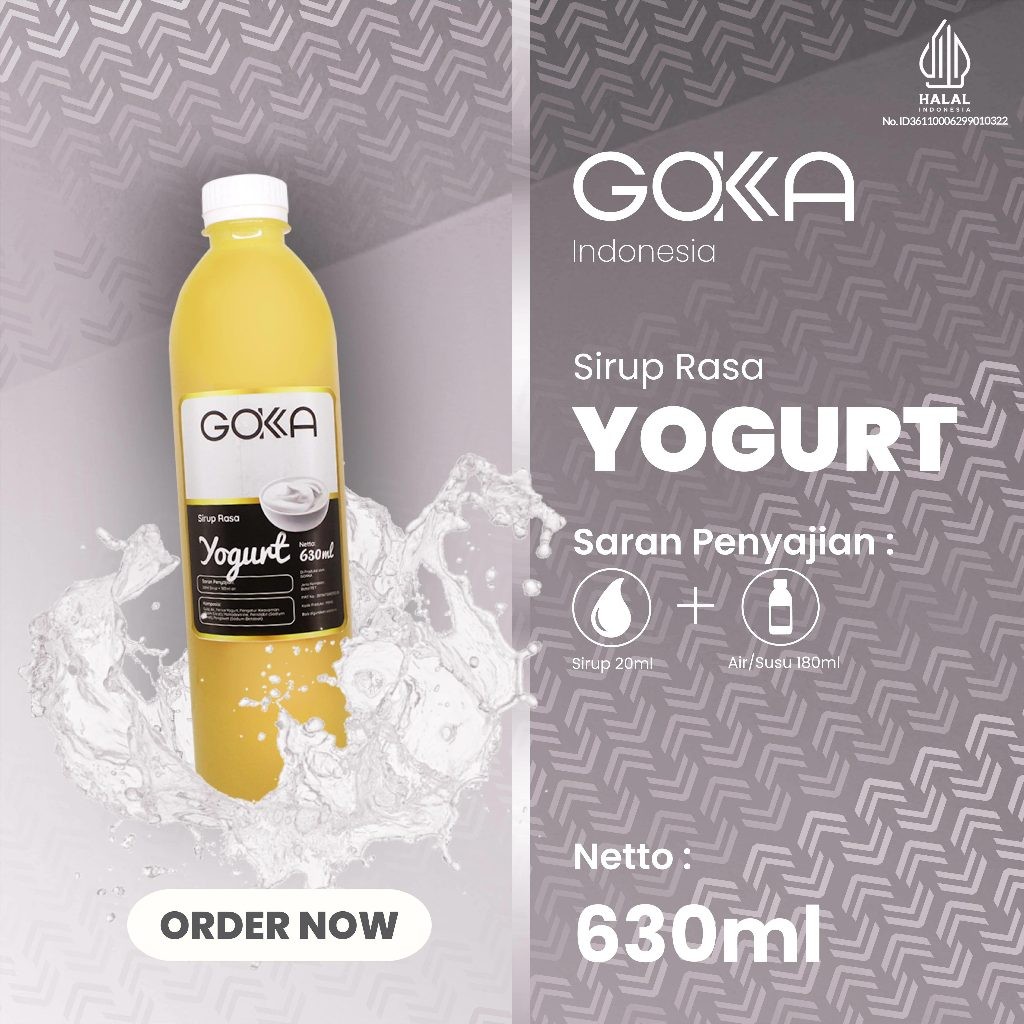 

Minuman Sirup Gokka Rasa Yogurt / Syrup Yogurt Gokka 630ml