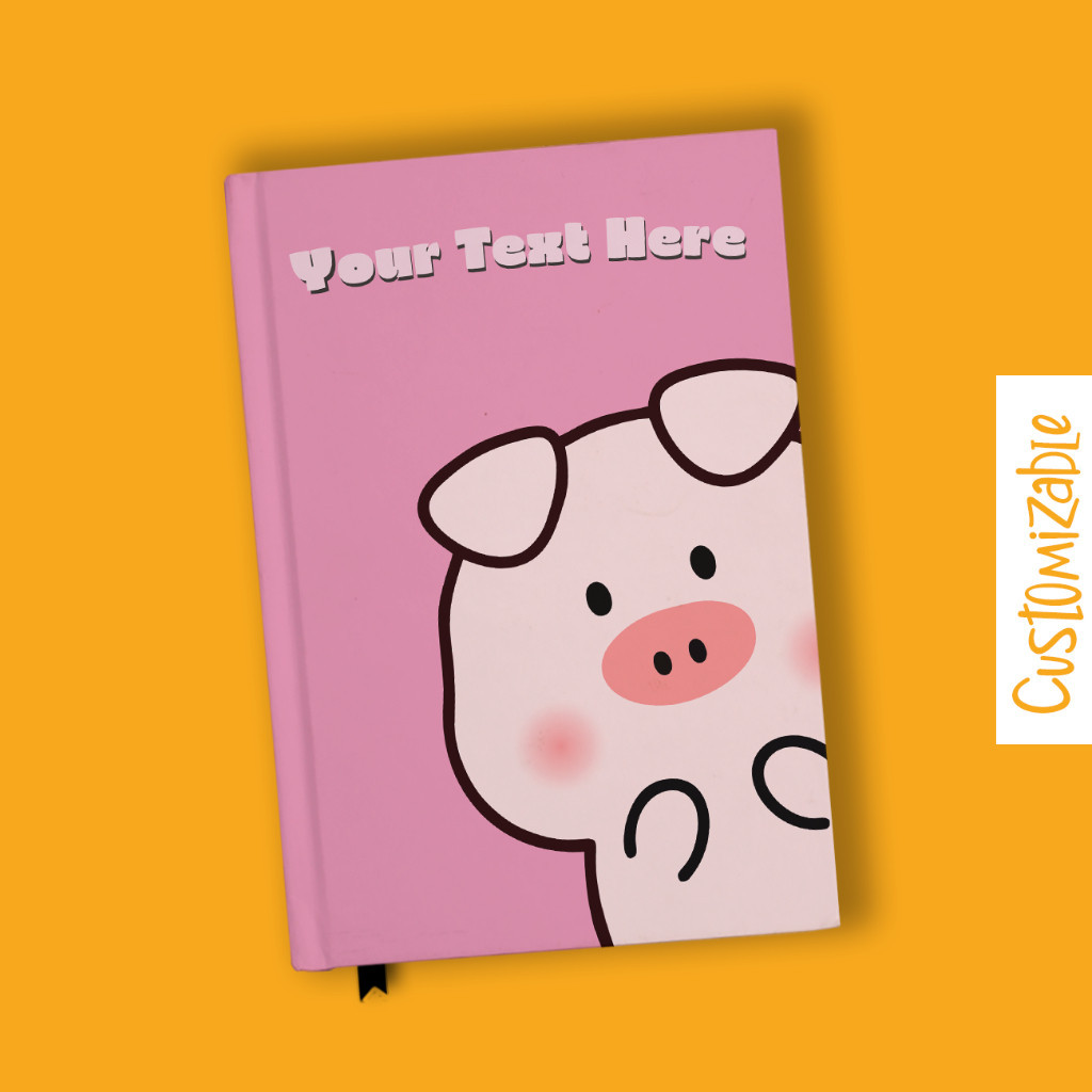 

Notebook Buku Cute Pig 1 Babi Hardcover Custom DIary Jurnal Agenda A5 A6