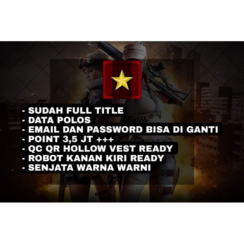 CHAR POINTBLANK / CHAR PB - MAJOR FULL TITLE - BINTANG FULL TITLE - HERO FULL TITLE