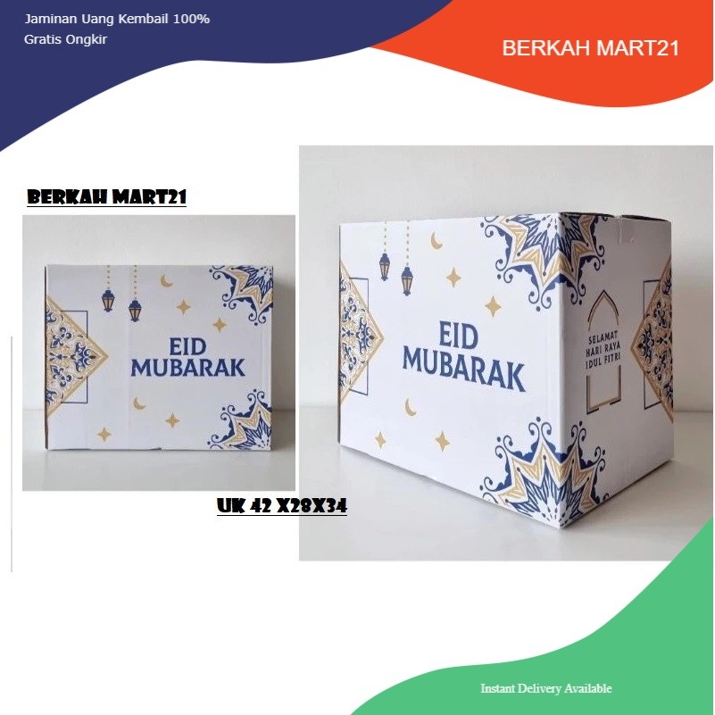 

Box Parcel(Besar) Kardus Packing/Parcel/Lebaran/idul Fitri/Paket/sembako/hampers/eid mubarak