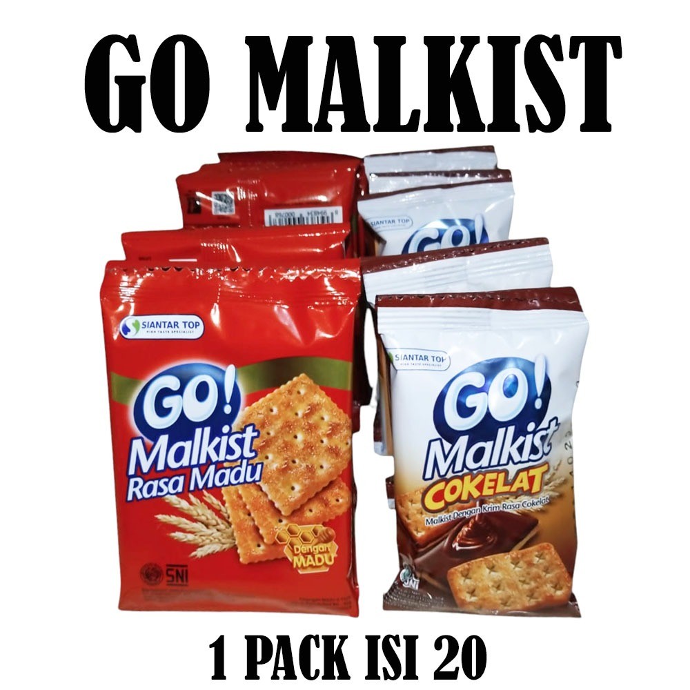 

GO Malkist rasa madu & cokelat 1 renceng isi 20 pcs - pengedarjajan