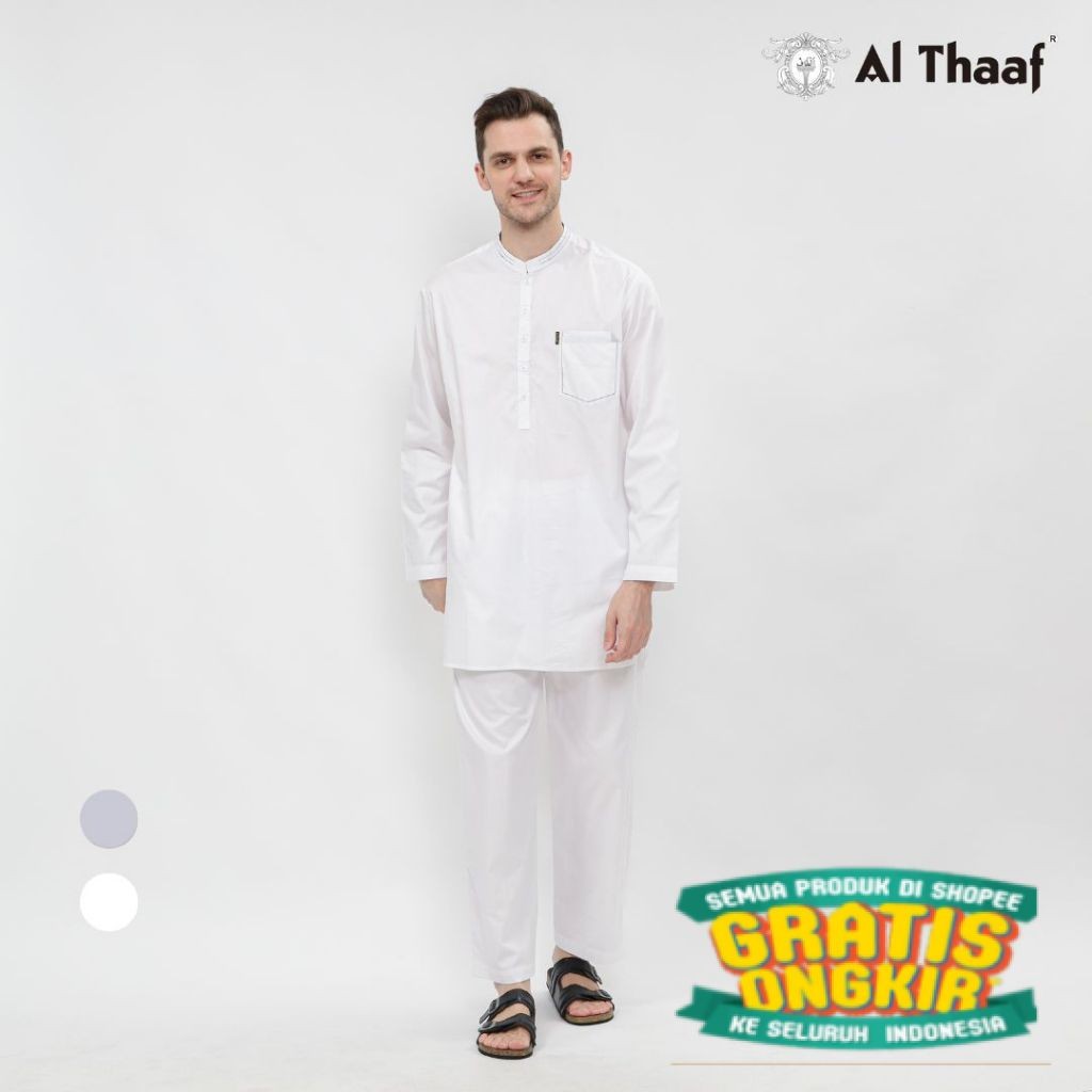 Althaaf Baju Koko Setelan Pakistan Katun - 0236/ Hijau sage lumut army ijo