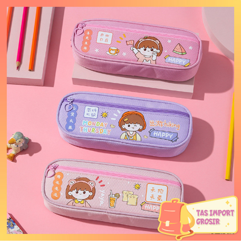 

Tas Import - S5833 Tempat Pensil / Tempat Alat Tulis Motif Lucu / Pencil Case Cartoon / Tempat Pensil Resleting Model Terbaru