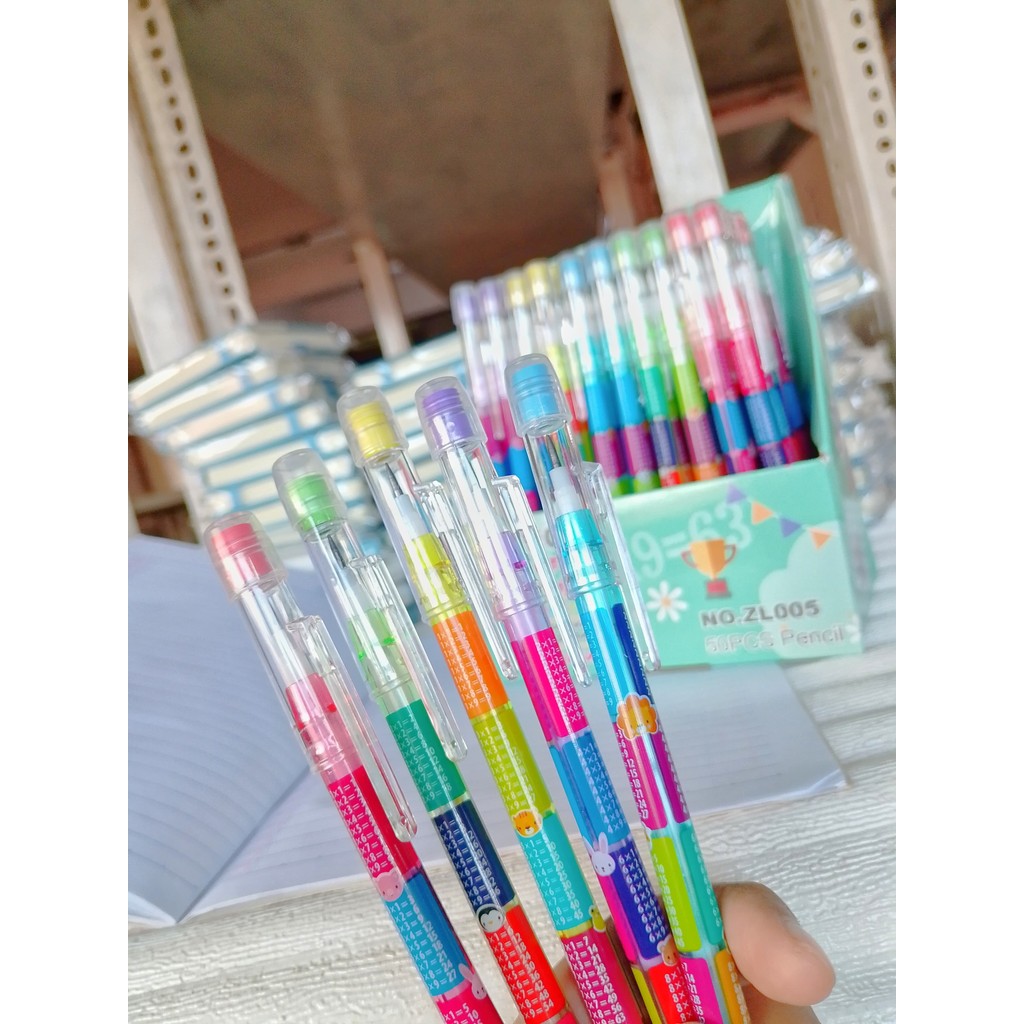 

*DUNIA PESTA* (1 PCS) PENSIL BENSIA PERKALIAN / PENSIL SAMBUNG SUSUN / PENSIL