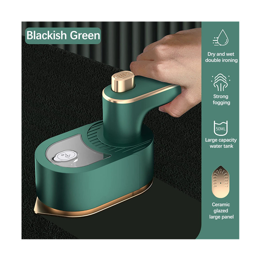 Upgrade Portable Ironing Machine - 180°Rotatable Handheld Mini Steam Iron - Travel Garment Steamer E