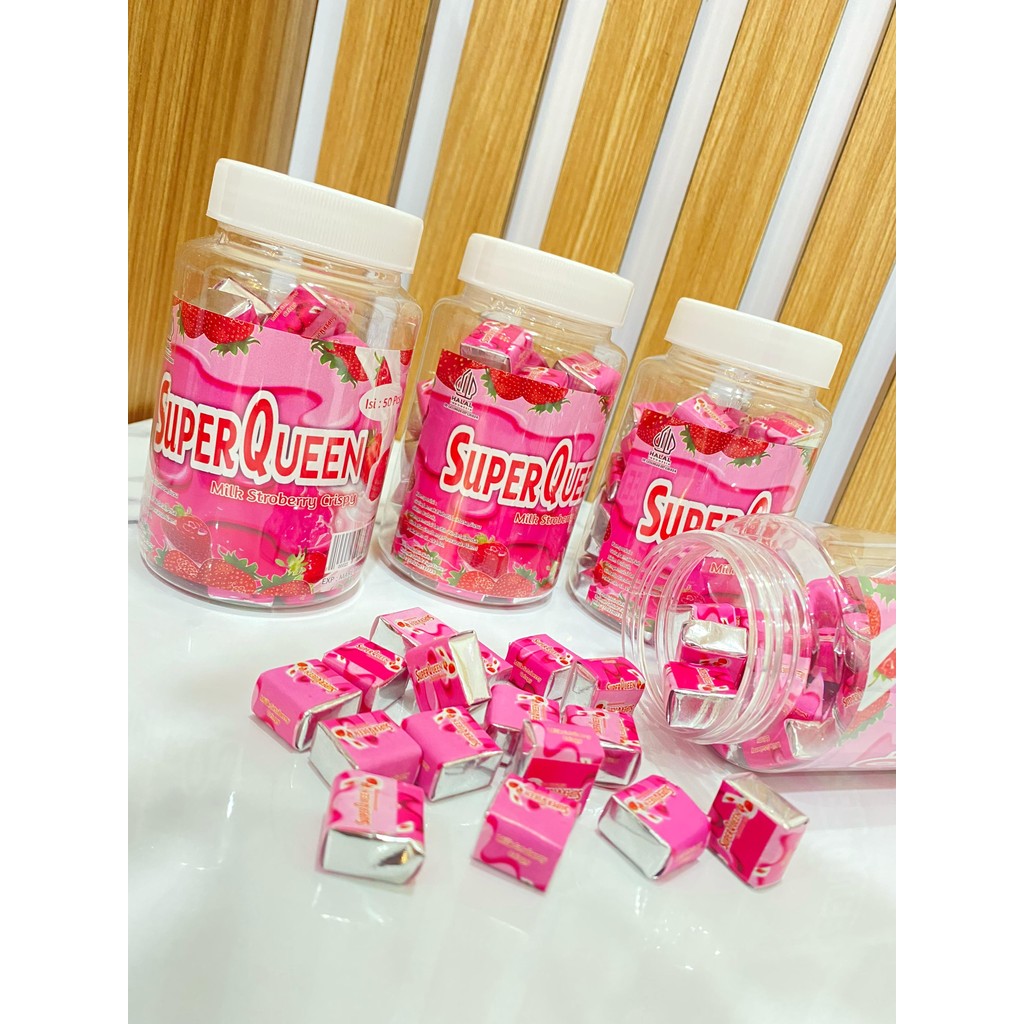 

COKLAT VIRAL-Super queen Milk strawbery crispy [ 50 pcs ]