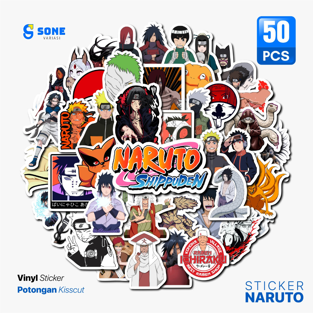

Sticker Anime Naruto Paper Vinyl Waterproof Dekor Sticker Pack Laptop Helm Casing Hp Diary Book Journal