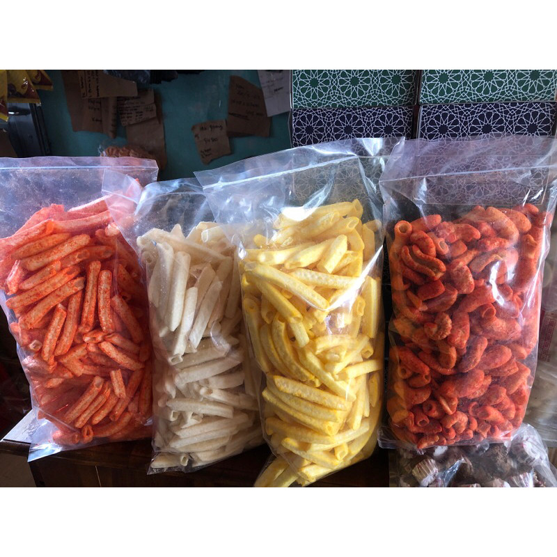 

Paket D 4 bks ( potato balado, sapi, jaggung, makaroni balado)