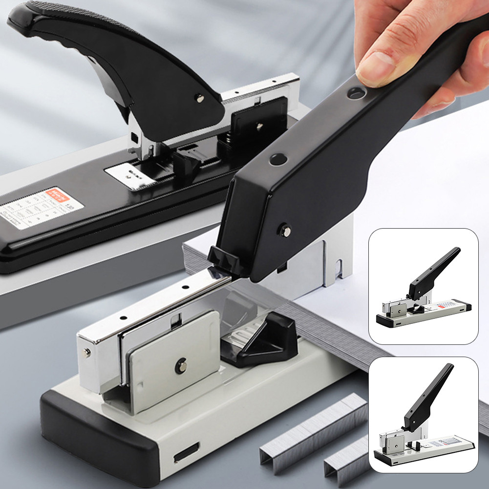 

Heavy-Duty Professional Stapler 100/200 Pages Paper Binding Device Anti Slip Base Force-Saving Staplers For Office School ﻿