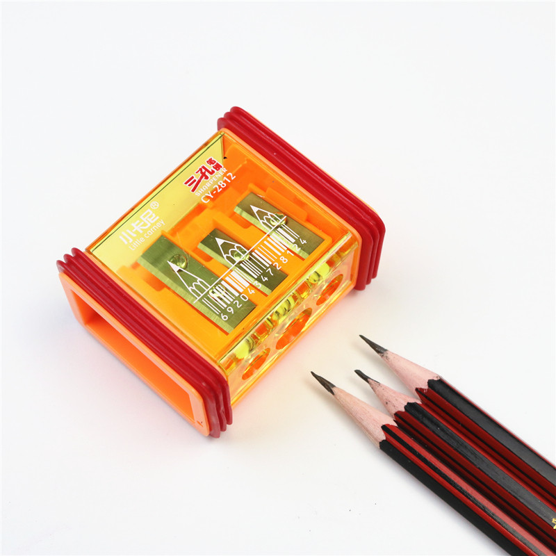 

3 hole pencil sharpener 8-11mm large diameter pencil Colored pencils Triangular pencil School Supplies