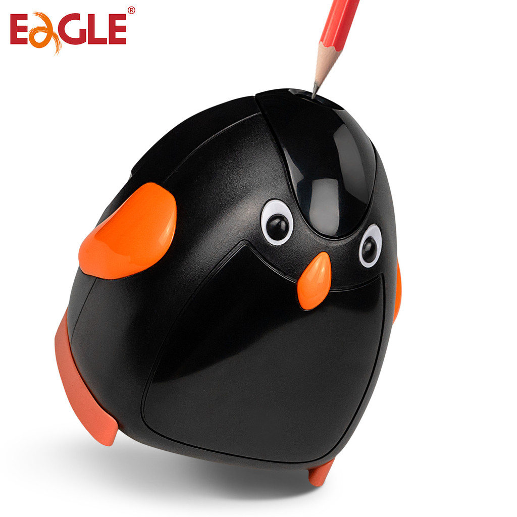 

Eagle Cartoon Electric pencil sharpener，Battery Operated，Cute Animal Penguin shape,Kids School Supplies Home Office Desktop