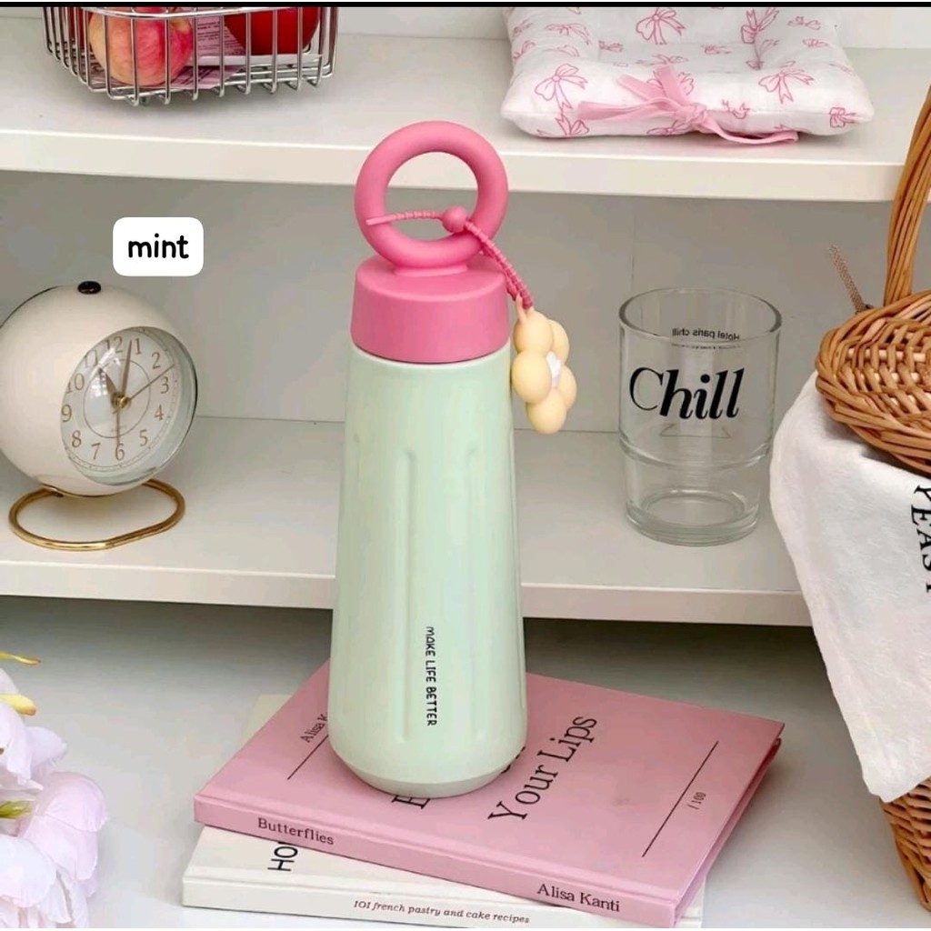 Tumbler Motif Bunga – Tumbler Minuman Panas & Dingin Anti Tumpah