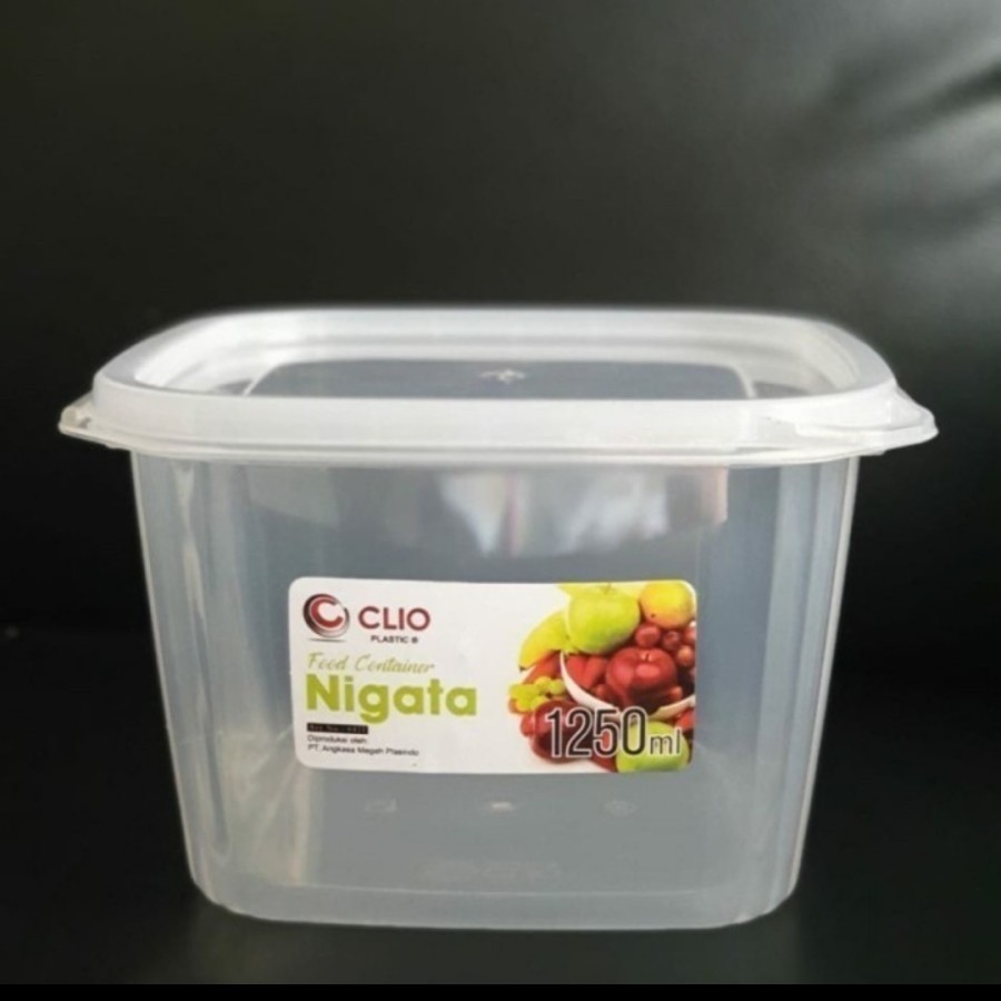 Toples kecil - Nigata 1250 mil - Food Container Plastik - Kotak 8421 CLIO