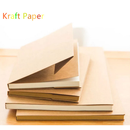 

New Arrival White/Kraft Paper Inner Page Notebook Art Students Sketch Book Office Memo Children Graffiti School Stationery