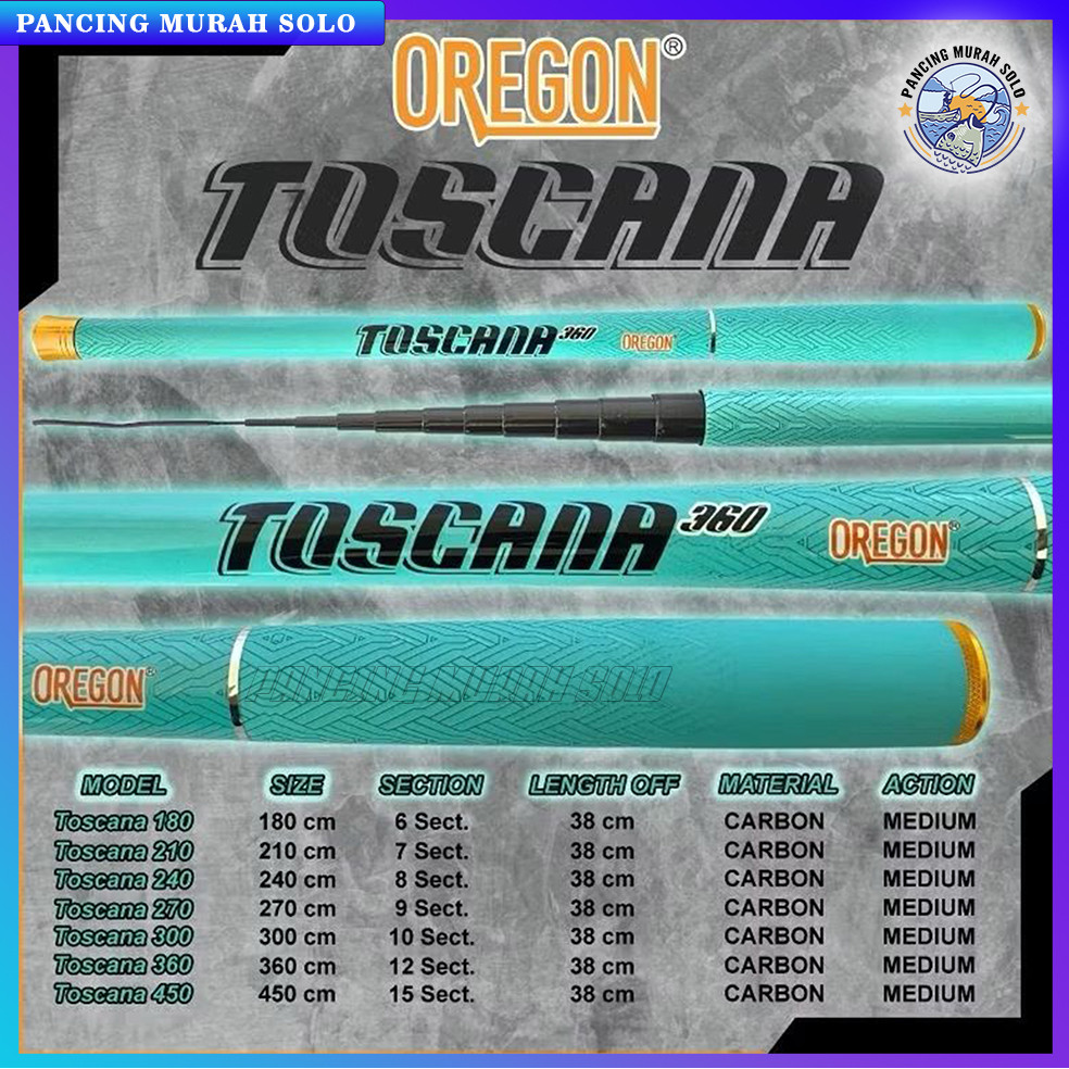 Joran Tegek Oregon Toscana Carbon 180 210 240 270 300 360 450 Medium Action