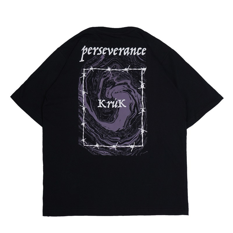 T-Shirt Kaos Baju skena cowok perseverance Longgar Atasan Baju Vintage Oversize