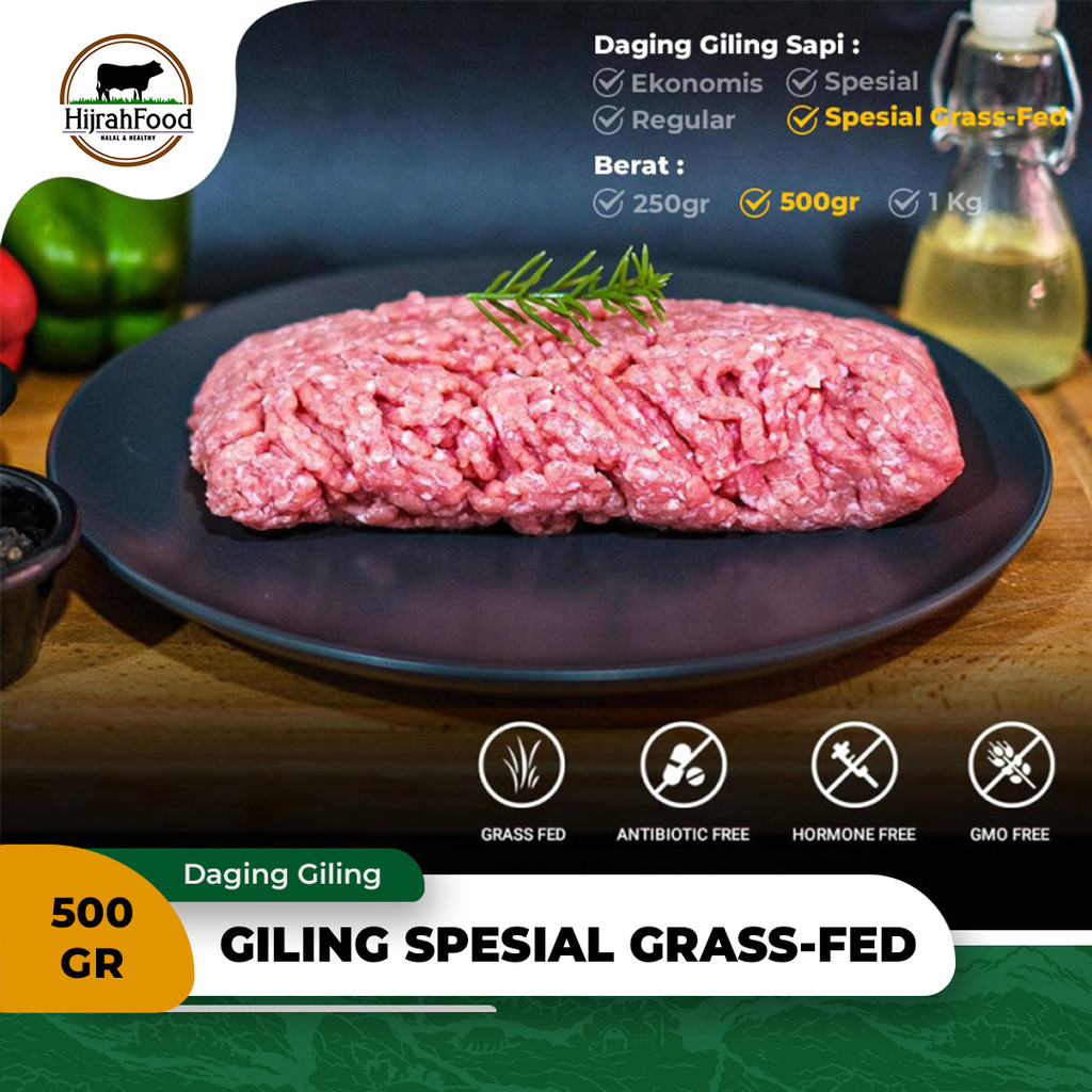 

Daging Giling Sapi Muda Grass-Fed / Free Range Ground Veal Beef
