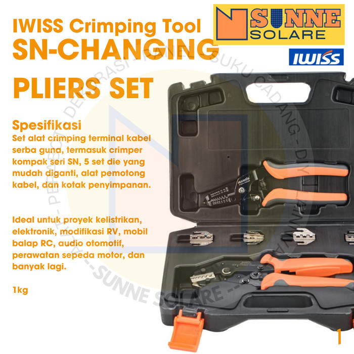 IWISS Tang Crimping  seri SN - Pliers Set