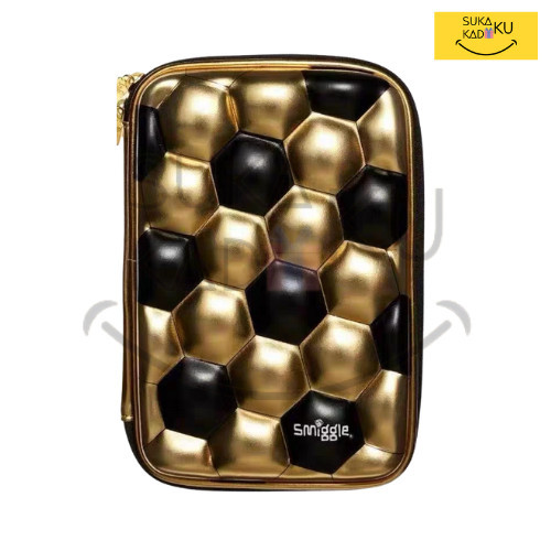 

[P r o m o]New SMIGGLE Hardtop Pencil Case Manik / Bola Tempat Pensil 3D Pouch Anak - Gold