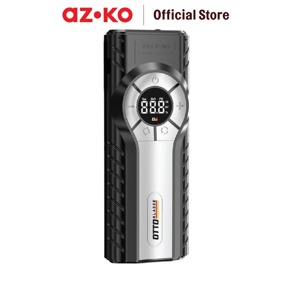 AZKO Otto Klasse Jump Starter 12V Power Inflator 12000Mah - Merah/Hitam Alat Penghidup Aki Mobil Bat