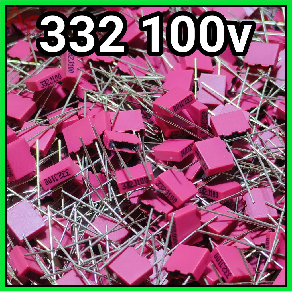 10pcs capacitor mkm kapasitor 3n3 3,3n 332j 332 kualias bagus