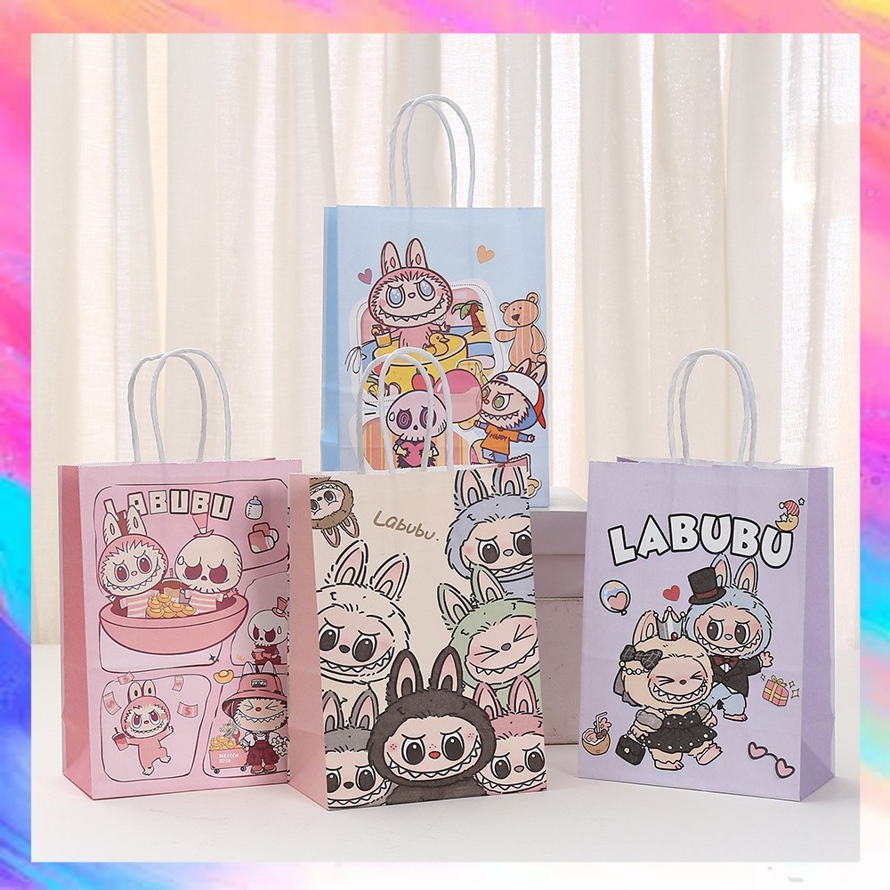 

Paper Bag Gift Cute / Paperbag Hadiah Motif Labubu (15 x 8 x 21Cm) - GF0545