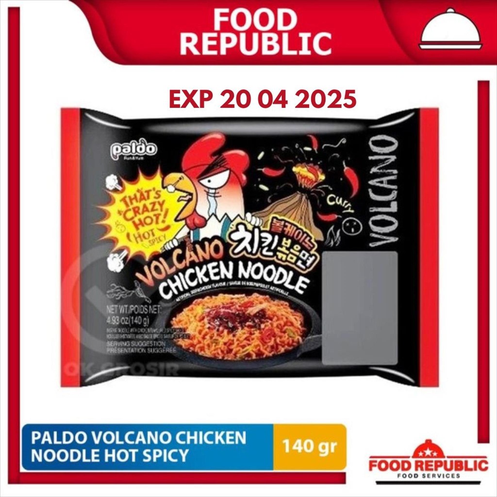 

MIE INSTANT SUPER PEDAS PALDO VOLCANO SPICY CHICKEN NOODLE 140 GRAM
