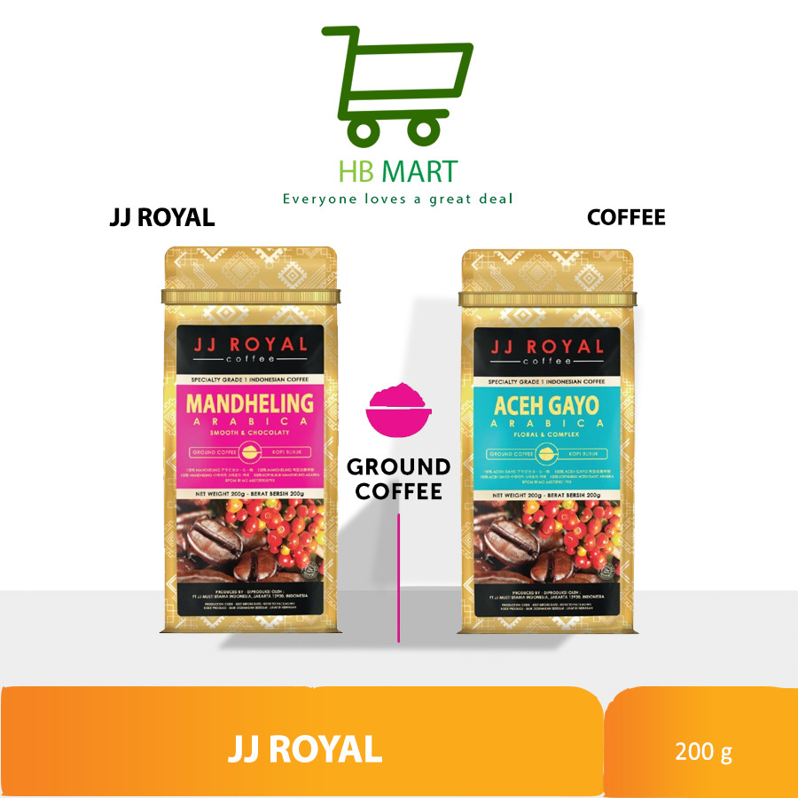 

COFFEE / KOPI JJ ROYAL ACEH GAYO ARABICA / MANDHELING 200g