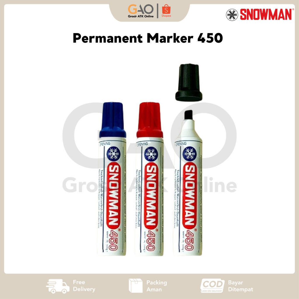 

Permanent Marker Snowman 450 / Spidol Permanen Snowman 450