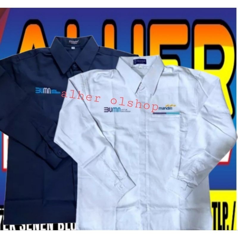 kemeja Bank mandiri Pdh bank mandiri baju bank mandiri seragam bank mandiri kemeja kerja Bank mandir