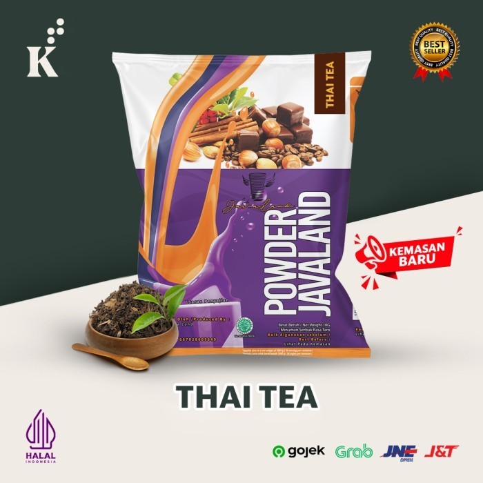 

NRW Bubuk Minuman Bubble Powder Drink Thai Tea ORIGINAL Javaland 1kg